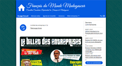 Desktop Screenshot of francaisdumonde-madagascar.com